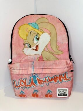 Looney Tunes Lola Bunny Pink Graffiti Backpack Space Junk Y2K Space Jam